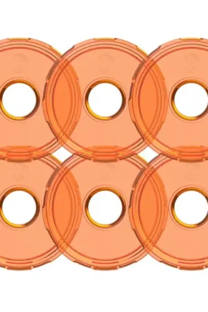 Price Cut KC HiLiTES Cyclone V2 LED - Replacement Lens - Amber - 6-PK