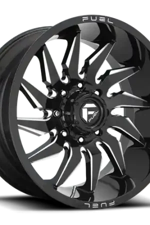 Money Back Guarantee Aluminum Wheels 22X12 Saber D744 8 On 170 Gloss Black Milled 125.1 Bore -44 Offset Fuel Off Road Wheels