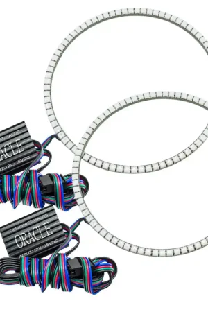 Direct From Manufacturer Oracle Jeep Wrangler JK 07-17 LED Waterproof Halo Kit - ColorSHIFT w/o Controller