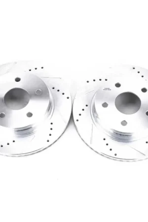 Budget Power Stop 07-09 Chrysler Aspen Front Evolution Drilled & Slotted Rotors - Pair