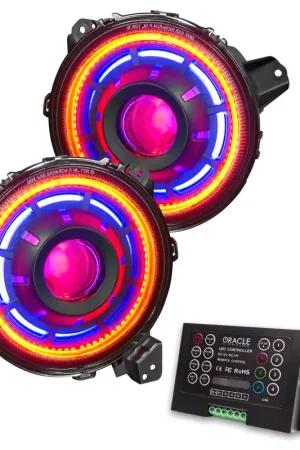 Best Price Oracle Oculus Bi-LED Projector Headlights for Jeep JL/Gladiator JT - ColorSHIFT 2