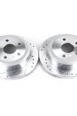 Viral Power Stop 07-17 Jeep Wrangler Rear Evolution Drilled & Slotted Rotors - Pair
