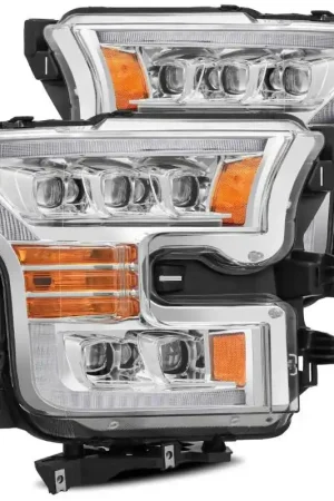 Markdown AlphaRex 11-16 Ford F-350 SD NOVA LED Proj Headlights Plank Style Chrm w/Activ Light/Seq Signal