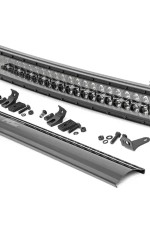 30 Inch Curved CREE LED Light Bar Dual Row Black Series w/Cool White DRL Rough Country Top Pick