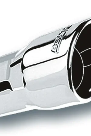 Borla 2.25in Inlet 3.5in Round Rolled Angle Cut Intercooled Outlet x 6.5in Long Embossed Tip Free Delivery