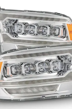 Best Price AlphaRex 09-18 Ram 2500 NOVA LED Proj Headlights Plank Style Chrome w/Activ Light/Seq Signal/DRL