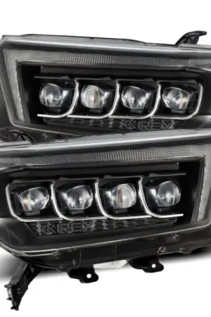 AlphaRex 10-13 Toyota 4Runner NOVA LED Projector Headlights Plank Style Black w/Seq Signal/DRL Discount