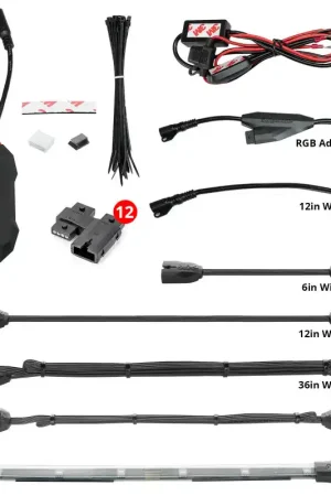 Popular XK Glow Addressable LED Motorcycle Accent Light Kits Advanced XKalpha App Controlled
