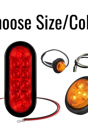 Authentic LED Trailer Lights (Choose Size/Color)