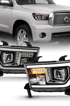 ANZO 2007-2014 Toyota Tundra Projector Light Bar H.L Black Amber(Led High Beam) (Halogen Version) Editor’s Pick