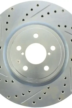 Same Day Shipping StopTech 05-14 Subaru Legacy Select Sport Drilled & Slotted Rotor - Right