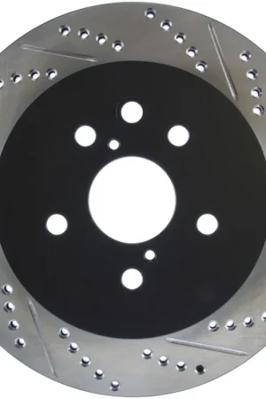 Direct From Factory StopTech Power Slot 06-11 Lexus GS Series / 06-12 IS350 Rear Left Drilled & Slotted Rotor