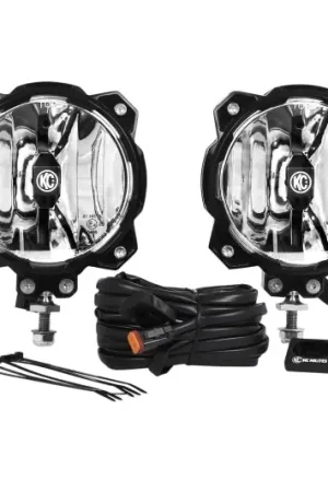 Holiday Sale KC HiLiTES 6in. Pro6 Gravity LED Light 20w Single Mount SAE/ECE Driving Beam (Pair Pack System)