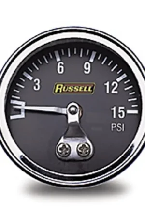 Russell Performance 15 psi fuel pressure gauge (Non liquid-filled) Budget
