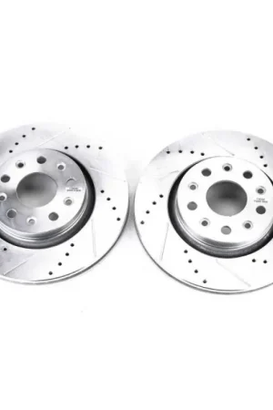 Power Stop 18-19 Jeep Wrangler Front Evolution Drilled & Slotted Rotors - Pair Big Sale