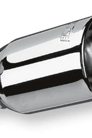 Borla Universal Polished Tip Single Oval Rolled Angle-Cut w/Clamp (inlet 2 1/4in. Outlet 3 5/8 x 2 1 Latest