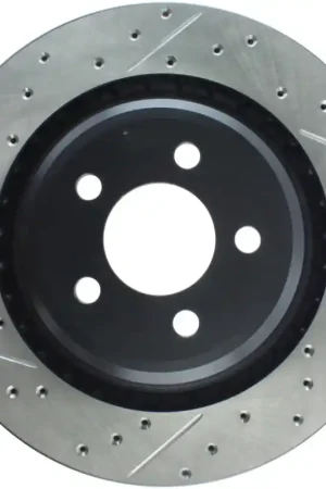 Flash Sale StopTech SportStop 06-09 Chrysler SRT-8 Rear Right Drilled & Slotted Rotor
