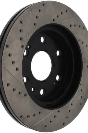 Time-Limited StopTech 05-10 GMC Sierra 1500 (w Rear Drum) / 07-09 GMC Yukon Front Right Slotted & Drilled Rotor