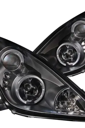 Time-Limited ANZO 2000-2005 Toyota Celica Projector Headlights w/ Halo Black