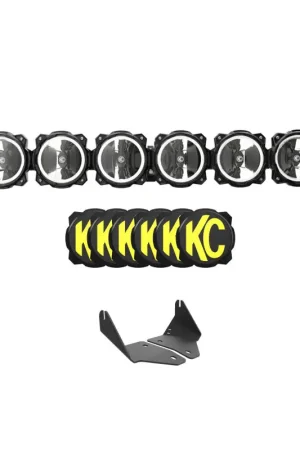 Same Day Shipping KC HiLiTES 2020+ Polaris RZR Turbo R/Pro XP 39in. Pro6 Gravity LED 6-Light 120w Combo Beam