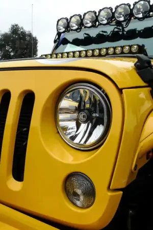 Weekend Sale KC HiLiTES 07-18 Jeep JK (Not for Rubicon/Sahara) 7in. Gravity LED DOT Headlight (Pair Pack System)