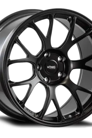 Konig Forged F1M 19X12.5 5X120.65 ET56 Satin Black Knurled Bead Grab Now