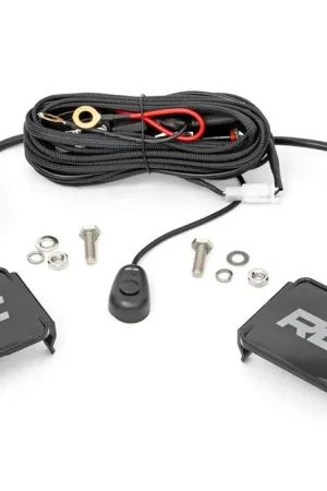 Buy Today 2 Inch Square Cree LED Lights Pair Black Series, Flood Beam Rough Country