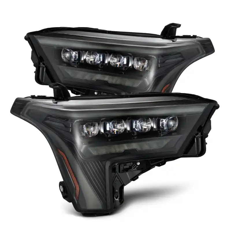 AlphaRex 22-23 Toyota Tundra NOVA-Series Headlights Alpha-Blk w/White DRL - Req 810029 OR 810030 Fast Shipping