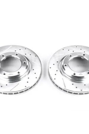 Certified Power Stop 96-97 Lexus LX450 Front Evolution Drilled & Slotted Rotors - Pair