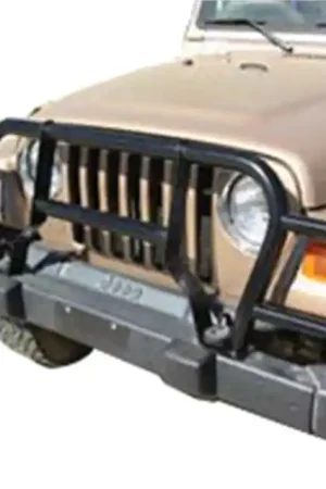 Clearance Rampage 1987-1995 Jeep Wrangler(YJ) Headlight Euro Grill Guard - Black