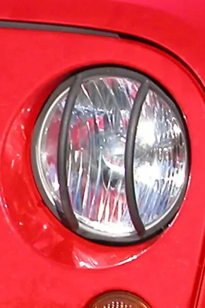 Rugged Ridge 07-18 Jeep Wrangler JK Black Headlight Euro Guards Time-Limited