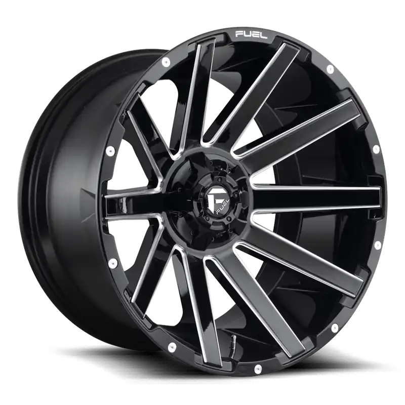Aluminum Wheels 22X10 Contra D616 8 On 165.1 Matte Black Milled 125.2 Bore -18 Offset Multi Spoke Fuel Off Road Wheels Time-Limited