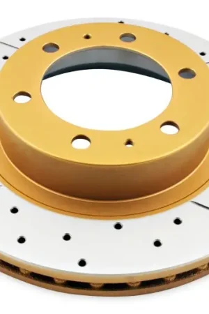 DBA 05-20 Toyota Tacoma (w/6 Lug Wheel & 4 Piston Clpr) Front Drilled & Slotted Street Series Rotor Deal