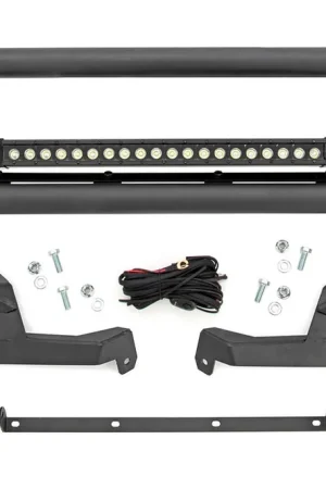 Nudge Bar 20 Inch Black Series Single Row LED 21-Up Ford Bronco Sport Rough Country Professional Grade
