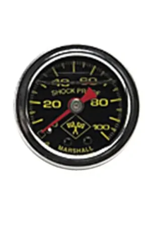Russell Performance 100 psi fuel pressure gauge black face chrome case (Liquid-filled) Special Offer