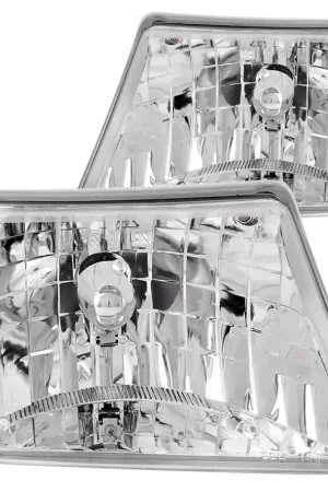 ANZO 1998-2000 Ford Ranger Crystal Headlights Chrome Genuine