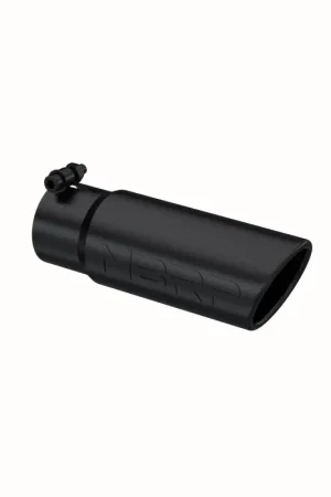 Place Order MBRP Universal Tip 3-1/2in O.D. Angled Rolled End - 3in ID Inlet 10in Length - Black
