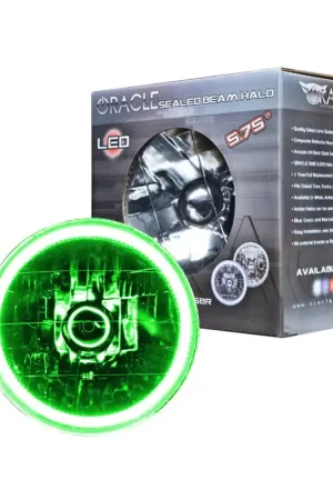 Genuine Oracle Pre-Installed Lights 5.75 IN. Sealed Beam - Green Halo