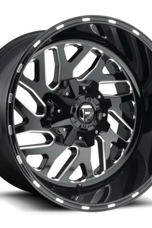 While Supplies Last Aluminum Wheels 22X12 Triton D581 8 On 180 Gloss Black Milled 124.2 Bore -43 Offset Mesh Spoke Fuel Off Road Wheels