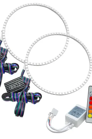 Super Sale Oracle Jeep Wrangler JL/JT LED Surface Mount Headlight Halo Kit - w/ Simple Controller