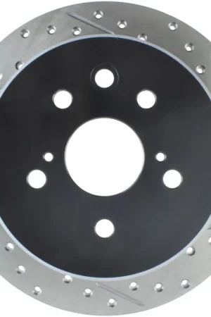 StopTech 06-10 Lexus IS 250/IS 300/IS 350 SportStop Slotted & Drilled Left Rear Rotor Crafted