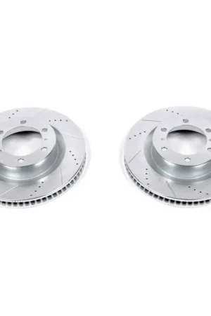 High Quality Power Stop 10-24 Toyota 4Runner Front Evolution Drilled & Slotted Rotors - Pair