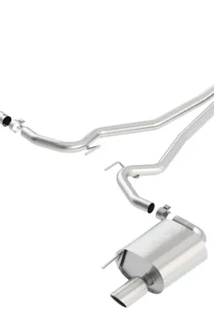 Latest Borla Cat Back 15-17 Ford Mustang 3.7L V6 MT/AT 2.25in Pipe 4in Single Round Rolled Tips