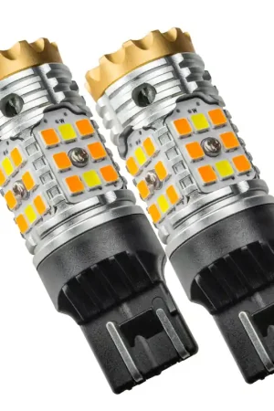 Oracle 7443-CK LED Switchback High Output Can-Bus LED Bulbs - Amber/White Switchback Don’t Miss Out
