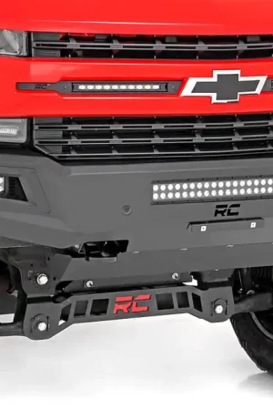 Today Only High Clearance Front Bumper LED Lights and Skid Plate 19-22 Chevy Silverado 1500 Rough Country