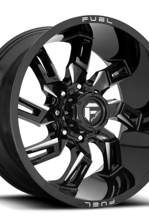 Aluminum Wheels 20X10 Lockdown D747 6 On 139.7 Gloss Black Milled 106.1 Bore -18 Offset Fuel Off Road Wheels Bulk Order