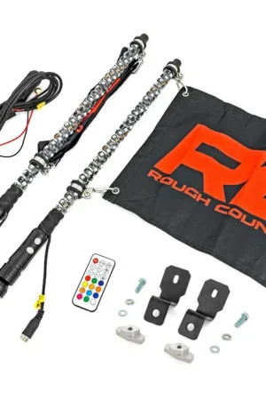 Whip Mount | 2' Multl-Color LED Whip Pair | Can-AM Defender/Segway Buy Today