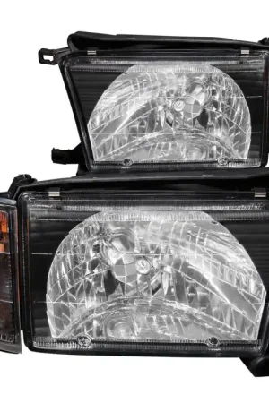 ANZO 1999-2002 Toyota 4Runner Crystal Headlights Black Weekend Sale