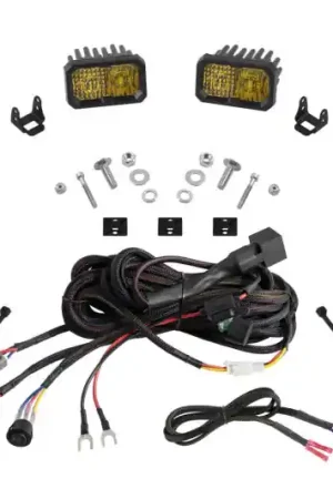 Professional Grade Diode Dynamics 2023+ Chevrolet Colorado Stage Series Ditch Light Kit C2 Pro Yellow Combo