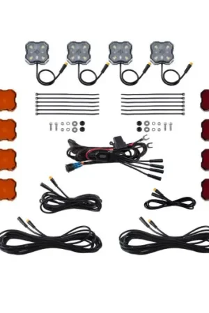 Diode Dynamics Single-Color Rock Light Installer Kit (4-pack) Final Sale